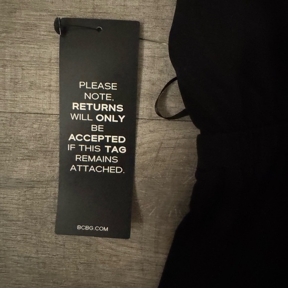 NWT BCBG “Brittany” Black Halter Wide-Leg Jumper Size M - Picture 6 of 16